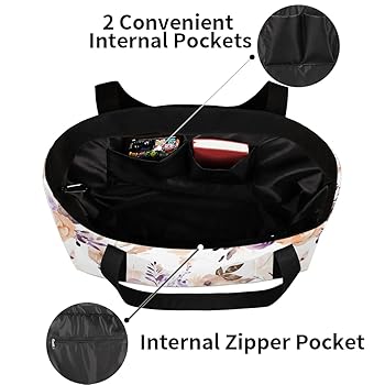 Amazon.com: Eativisa Luxury Flowers Vintage Tote Bag for